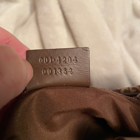 Gucci GG Pattern Small Hobo Canvas Leather Shoulder Bag - Picture 9 of 9